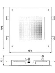 ������� ��� Almar Velvet Rain 498�498 ��, 2 ������, ����������, � ��������, ���� ������ ������������� PVD E044280.HB