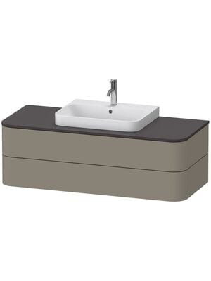 Уценка! Тумба под раковину Duravit Happy D.2 Plus 1300х408х550 2 ящика, серый матовый HP497209292