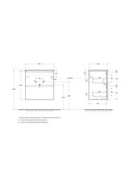 ����� ��� �������� BelBagno UNO-MINI-600-2C-SO-GSO 600x455x608 ���������, 2 �����, �����-����� ���