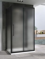 Душевой уголок ABBER Schwarzer Diamant AG30100BMH-S80BM-S80BM (1000х800х1950) стекл.6мм,мат./черн — изображение 2