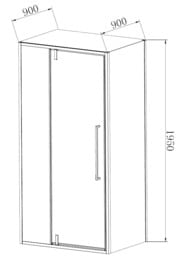 ������� ������ Vincea Slim-N 1100�900�1950 VSR-4SNP9011CL �������������, ����