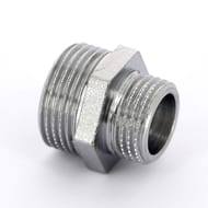 Ниппель переходной Tiemme 3/4"Нх1/2"Н лат.никелир, 1500124(1552N000504)