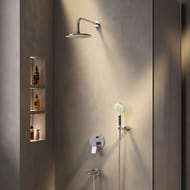 Душевая система AM.PM X-Joy FB85A10020 смеситель для ванны/душа, верхний душ 220мм, ручной душ,излив