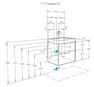 Тумба под умывальник AQUATON Оливия 55 1A254201OLVG0 532х497х427 подвесная, 2 ящ, беж/дуб веллингтон