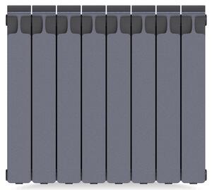 Уценка! Радиатор биметаллический RIFAR Monolit 500 (577х640х100) бок. подкл, 8 секций, 1528Вт, титан