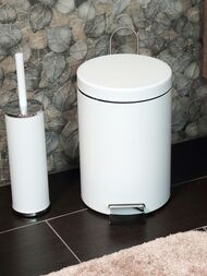 Ведро для мусора WasserKRAFT К-635WHITE с педалью, 5л, белое — изображение 4