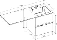 ����� � ��������� Aquanet ������ 120 R (1200�526�480) ������, ���������, 2 ��, ����� �������� 243776