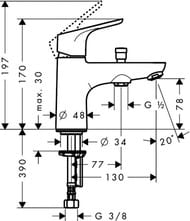  Hansgrohe Focus 31930   , , 1 , 