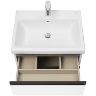 Тумба под раковину Roca Domi 60 (585x453x515) 2 ящика, белый глянец A857458806