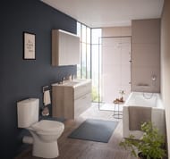 Унитаз-компакт NORM Eisberg with Bidet (355х640х805) с сиденьем,антиб. покр.,функ.биде 9844B099-7204
