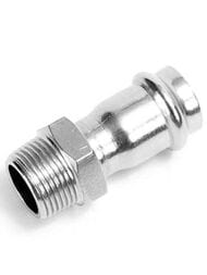 Соединение прямое с ниппелем IBP BPress Inox 15х1/2" PS4243G0150400 — миниатюра 1