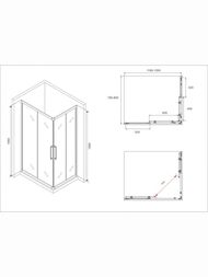 ������� ������ ABBER Schwarzer Diamant AG02128H (1200x800x1950) �������., ������ 6�� ����������/����