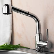 Смеситель WasserKRAFT Main 4166 для кухни с выдвижным изливом, хром