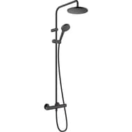 Душевая система Hansgrohe Vernis Blend 26276670 1jet термостат, верхний и ручной душ, черный матовый