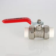 Кран шаровый латунный Valtec 20х20мм, с PPR муфтами, VTp.745.0.020