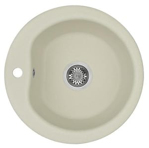 Мойка керамогранитная Aquaton Мида (510х210х510) круглая, одинарная, жемчуг 1A712732MD240