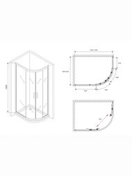 ������� ������ ABBER Schwarzer Diamant AG01129B (1200�900�1950) ��������., ������ 6�� �����./������