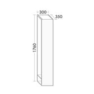 ����� ��������� Burgbad SYS30 Aqua 300�1760�350 �������, ������, �����, ��� ����� SPDI030F3672