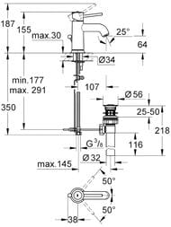 ��������� Grohe BauClassic 23161000 ��� �������� �� ���� ���������, ������������