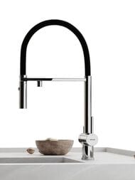 Смеситель для кухни SANCOS Imola SC4010CH гибкий излив, канал фильтр. воды, хром