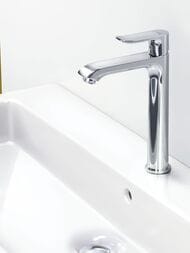 Смеситель Hansgrohe Metris 31183000 для умывальника с высоким изливом и донным клапаном, хром — изображение 5