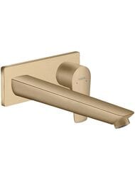 Смеситель Hansgrohe Talis E 71734140  для раковины, излив 225 мм, внешняя часть, шлифов бронза — миниатюра 1