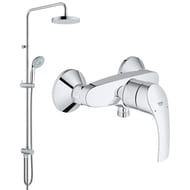 Набор 2 в 1 Grohe EuroSmart 2015 124410 смеситель для душа, душевая система с переключателем