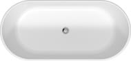Ванна акриловая Duravit D-Neo 700486 1600х750 отдельностоящая, без перелива, 2 наклона спины, белая