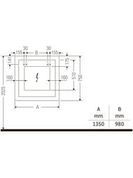 ������� Duravit White Tulip WT7063 1350�750�50 ���������, ������. ����., ���������� ����� ����������