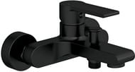 Смеситель для ванны/душа Cersanit BRASKO BLACK 63108 настенный, однорычажный, черный