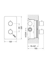 ��������� ��� �����/���� Aquatek ������ AQ1392CR ������������, ���������, 2 ������, ����: ����