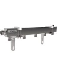 Распределительный коллектор Gidruss DMSS-25-20x5, магистраль 1", 5 контуров 3/4, воздухоотвод 1/2 — миниатюра 1