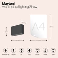 ������������� ��������� Maytoni Show (���) O433WL-L4GF3K, 3000K 4�� IP 54, ������