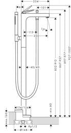 ��������� Axor Citterio 39471000 ��� ����� ���������, � ���������, ����