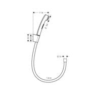 ������������� ������ ��� (������) Hansgrohe, ����� 1,60�, ��������� ��������� 32128000