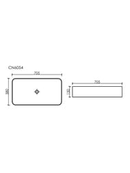 �������� ��������� Ceramicanova Element 705�380�150 �������������, ����: ����� ������ CN6054