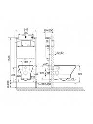 �������� ����������� Roca Leon ZRU9307623 ��������� ���� Rimless + ����������� + ������� ���������, ��� ������ �����