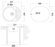 ����� ������� Ukinox Favorit 577�447 �����.���������. ����� 0,6��, ���� 3 1/2, FAL577.447 -GT6K 2L