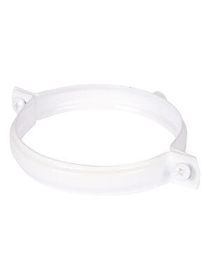 Хомут Rommer D80, белый металлический, RCA-0080-020111