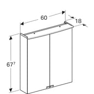 Geberit Smyle Square ����� � ��������� 60 ��, ����� ������ +���������� ����, ��������� 529.352.00.6