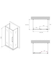������� ���������� ABBER Schwarzer Diamant AG30120BH-S100B-S100 (1200�1000�1950) �-���., �����./����