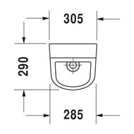 Писсуар Duravit No.1 305х290мм, с креплением, белый 2819300000