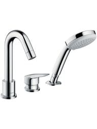 Смеситель Hansgrohe Logis 71313000 на борт ванны, 3 отверстия, однозахватный, наружная часть, хром — миниатюра 1