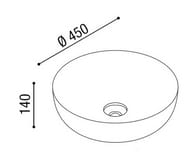�������� ��������� AeT Italia Elite Round 450�450�140 ���������-����� ������� L615T0R0V0141