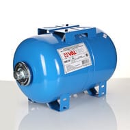 Расширительный бак для ГВС и ХВС Valtec 24л, 3/4", горизонтальный, синий VT.AO.B.060024