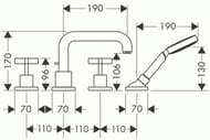  Axor Citterio 39445   , 4 ,  (),  
