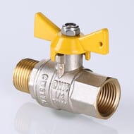 Кран шаровый для газа VALGAS 1/2"ВН бабочка VT.278.N.04
