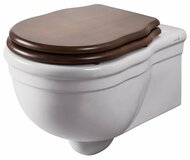 Унитаз подвесной Caprigo Boheme 360х550х370 белый, без сиденья  DW10