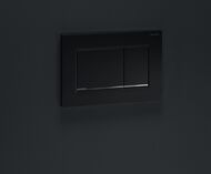 GEBERIT Sigma30 Клавиша смыва, двойной смыв, черный матовый/декор хром глянцевый 115.883.14.1
