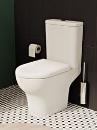 Унитаз-компакт Vitra Zentrum (355х610х830) ободковый, с сиденьем, белый 9012B003-7209